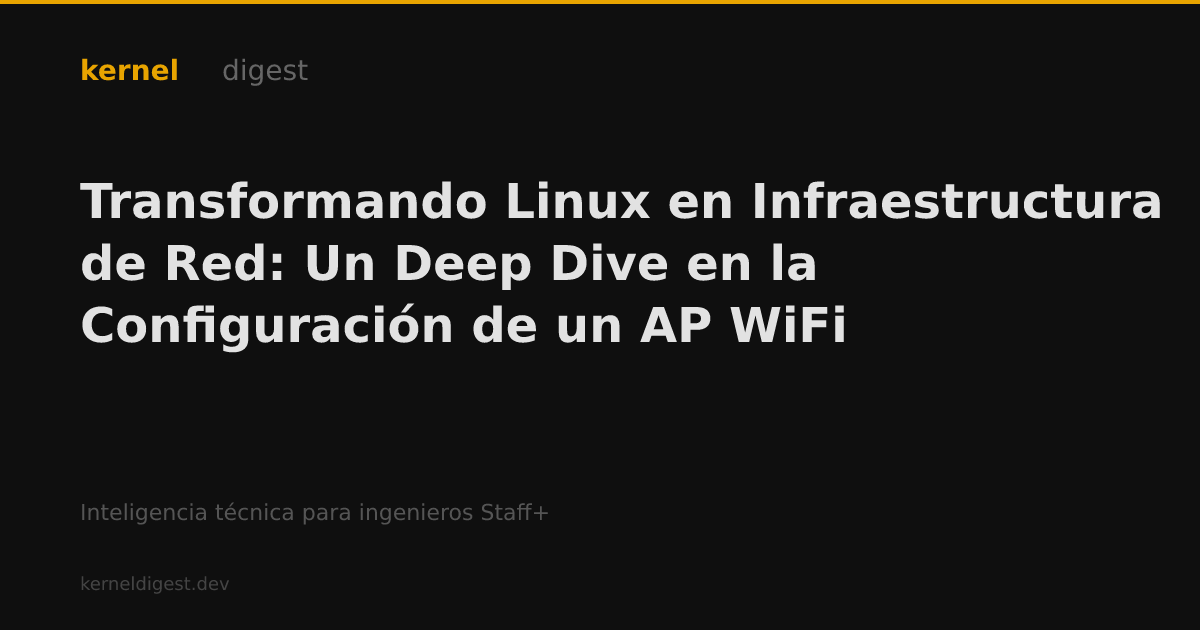Transformando Linux en Infraestructura de Red: Un Deep Dive en la ...